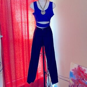 Celebrity Blues | Navy Blue Coated 5 Pocket Jeans​